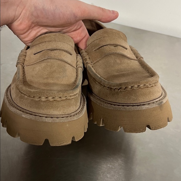 Pedro Garcia Sebas Lug Sole Penny Loafer Suede Women’s 37 - Picture 5 of 8